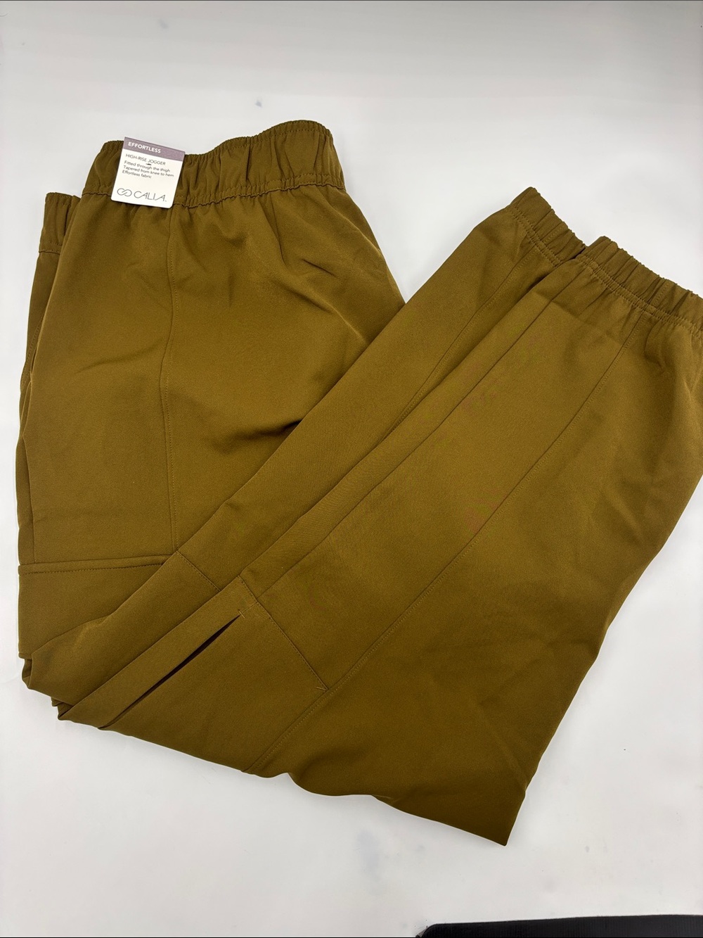 CALIA Effortless High Rise Jogger in Deep Olive Khaki